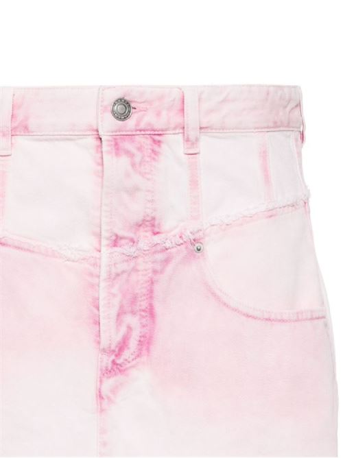 Pink cotton denim skirt Isabel Marant | JU0117FBB1H09I40LK